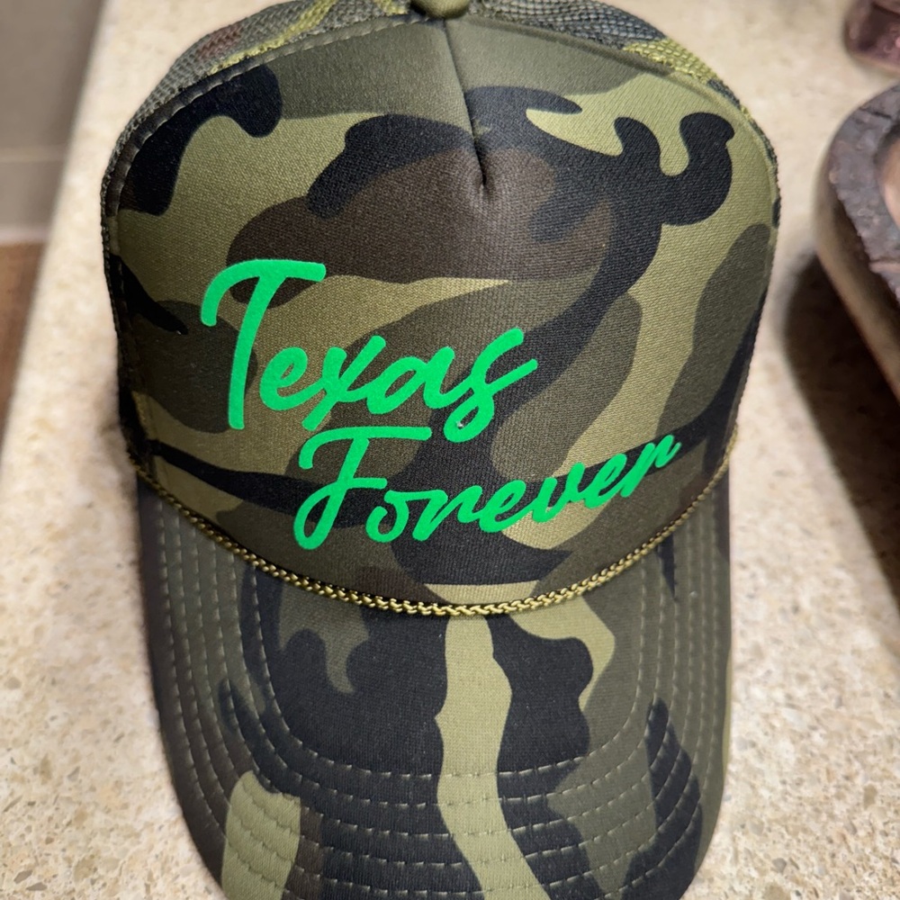 Texas forever camp hat, benefitting flood victims